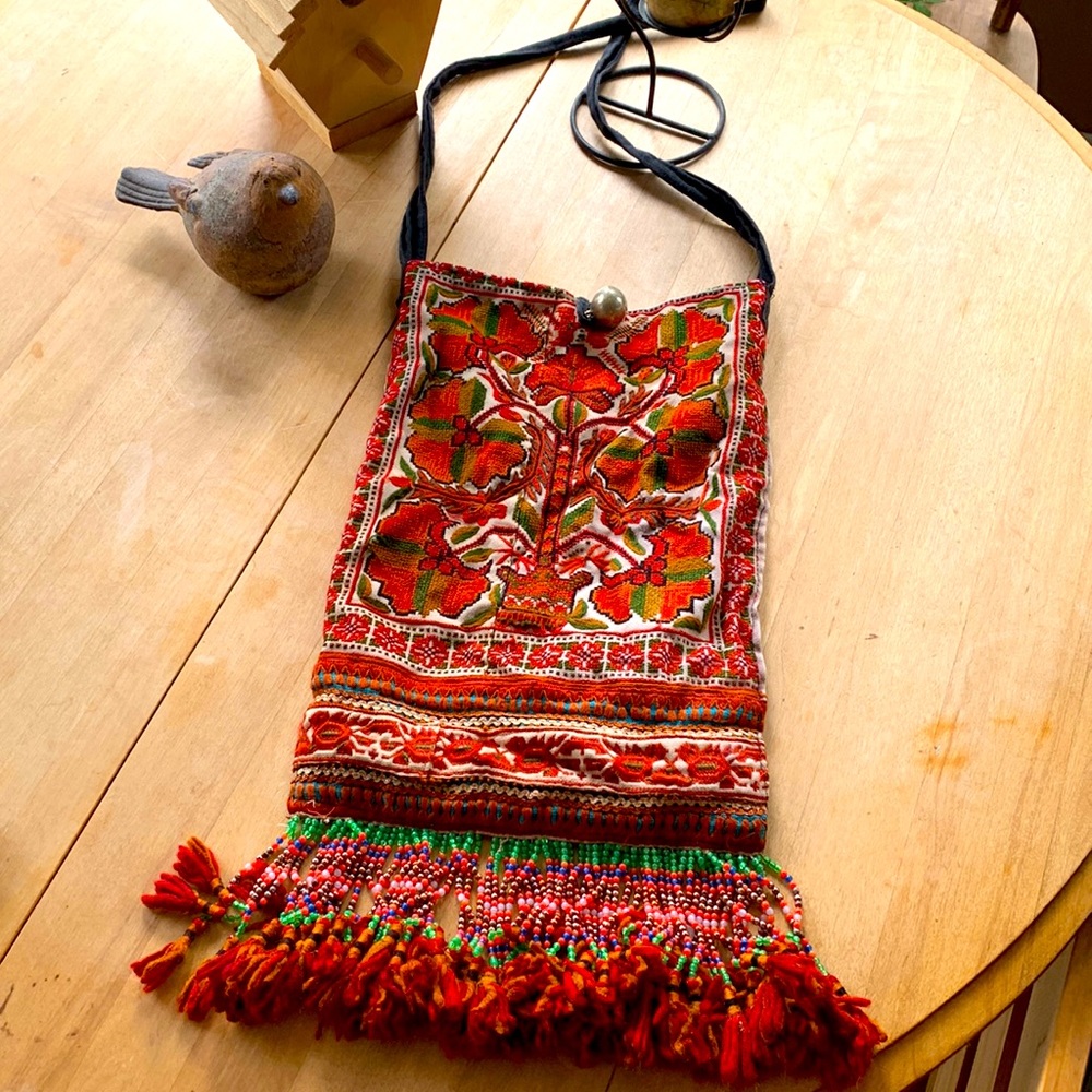 Detailed Embroidery boho purse